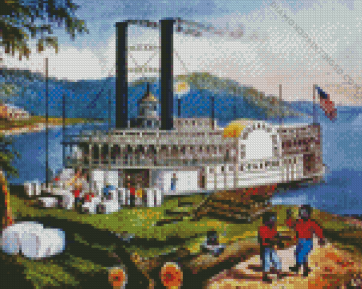 Steamboat Diamond Painting