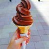 Chocolate Ice Cream Cone Diamond Painting