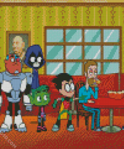 Teen Titans Go Diamond Painting