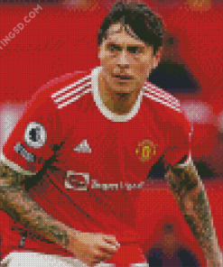 The Footballer Victor Lindelof Diamond Painting