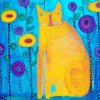 The Yellow Fat Cat Diamond Painting