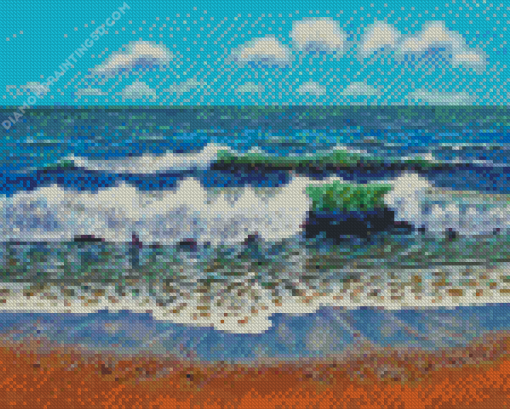 Waves On Shore Diamond Painting