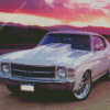 White Chevy Chevelle SS Diamond Painting