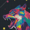 Wolf Pop Art Diamond Painting