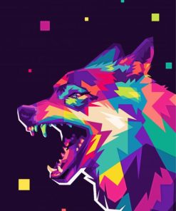 Wolf Pop Art Diamond Painting