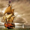 Wooden Ship Diamond Painting