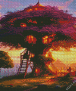 Fantasy Tree Home Diamond Painting