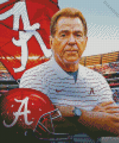 Nick Saban Diamond Painting