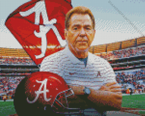 Nick Saban Diamond Painting