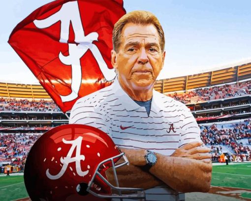 Nick Saban Diamond Painting