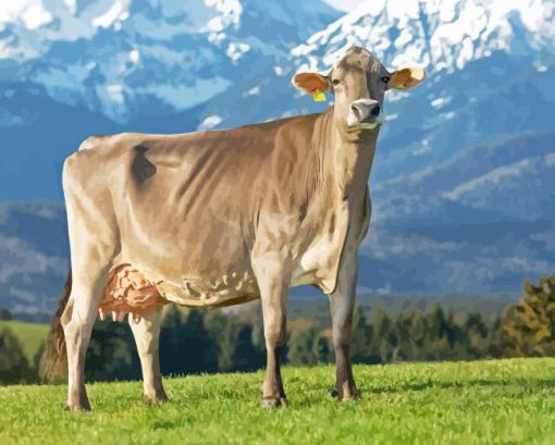 Swiss Cow Diamond Painting