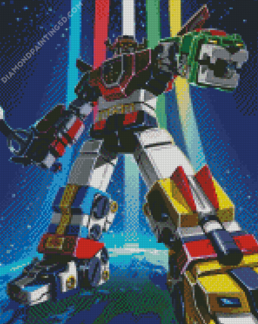 The Voltron Robot Diamond Painting