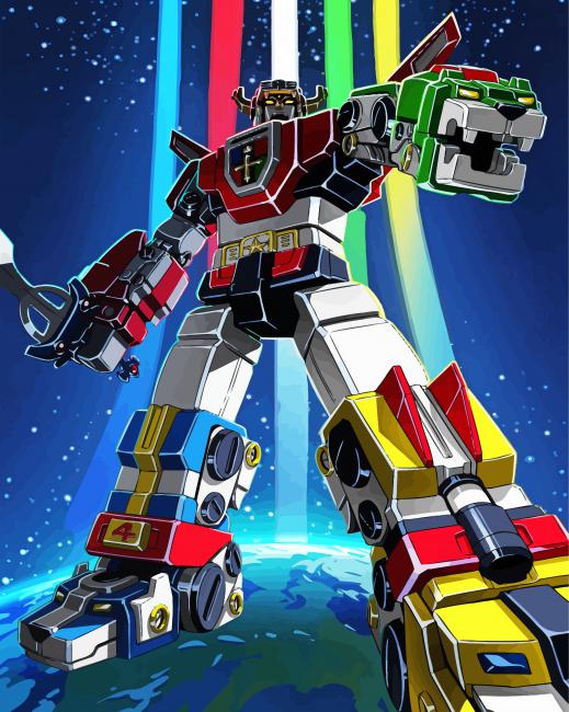 The Voltron Robot Diamond Painting