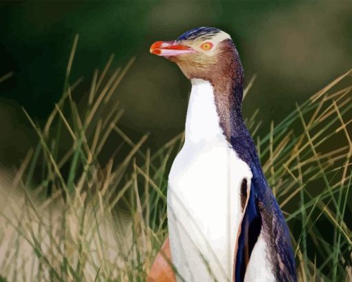 Yellow Eyed Penguin Diamond Painting