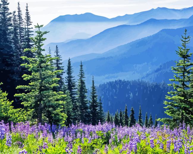 Olympic National Park Diamond Painting