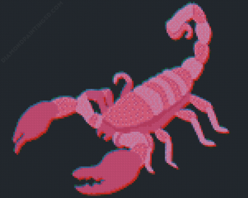 Pink Scorpion Diamond Painting