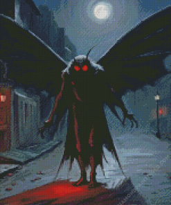 Scary Mothman Diamond Painting