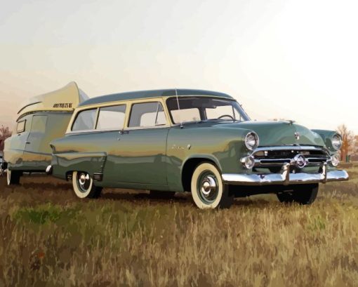 Vintage 1952 Ford Diamond Painting