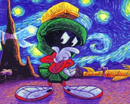 Marvin Starry Night Diamond Painting