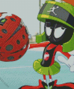 Marvin Playing Basketball Diamond Painting