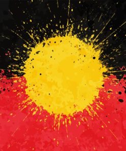 Aboriginal Flag Diamond Painting