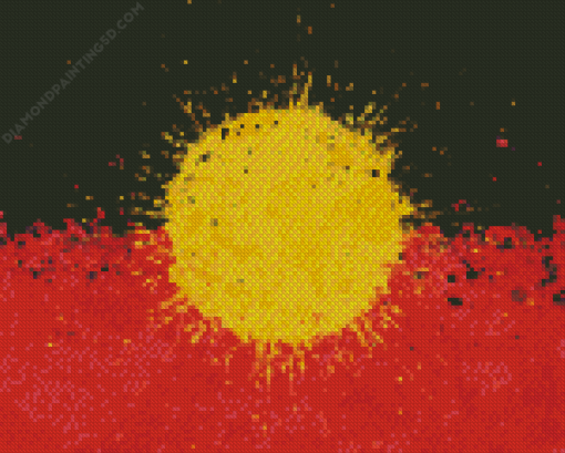 Aboriginal Flag Diamond Painting