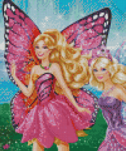 Barbie Mariposa Diamond Painting