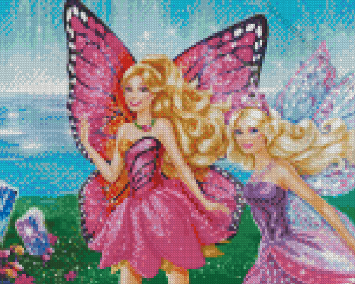 Barbie Mariposa Diamond Painting