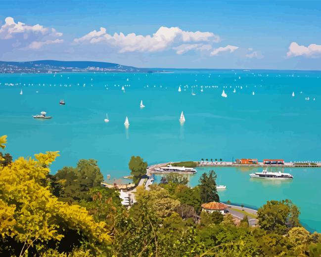 Balaton Lake Diamond Painting