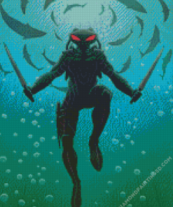 Black Manta Diamond Painting