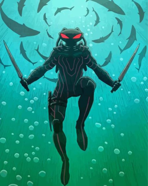 Black Manta Diamond Painting