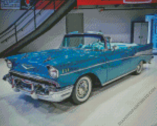 Blue 57 Chevy Diamond Painting