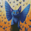 Butterfly Cat Diamond Painting