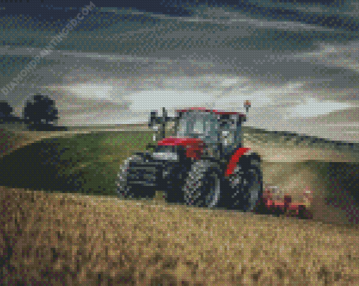 Case IH Tractors Diamond Painting