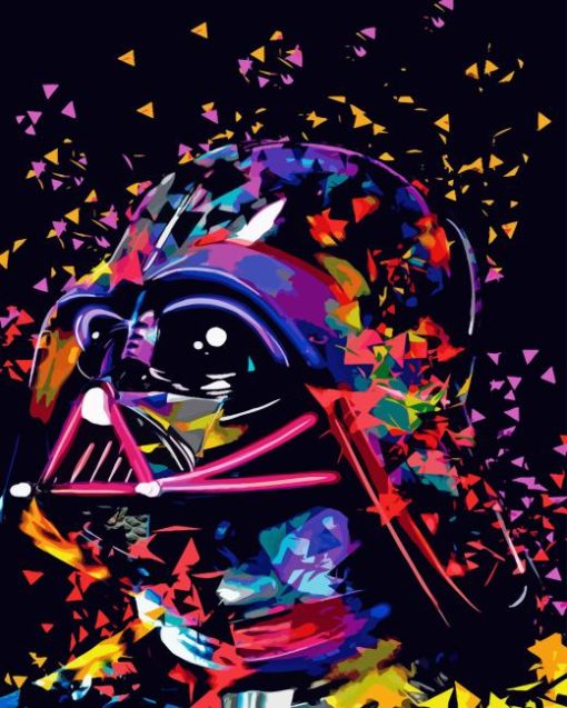 Colorful Darth Vader Diamond Painting