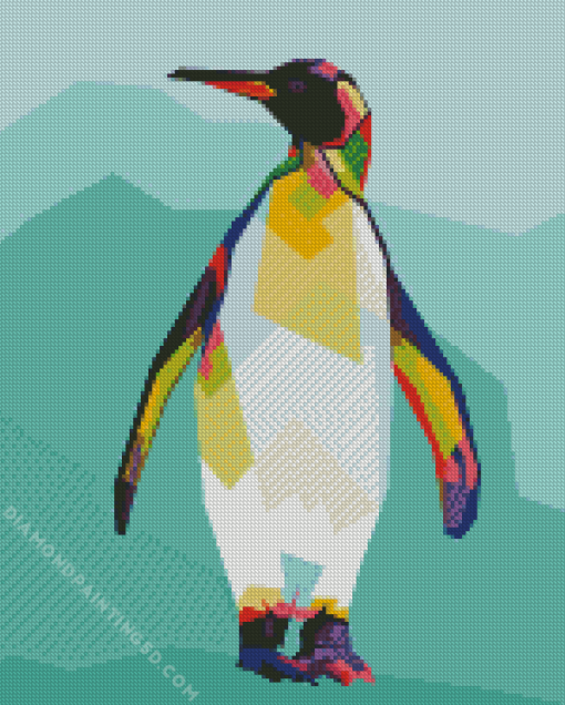 Colorful Penguin Diamond Painting