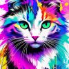 Colourful Cat Diamond Painting