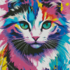 Colourful Cat Diamond Painting