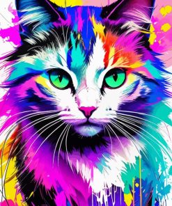 Colourful Cat Diamond Painting