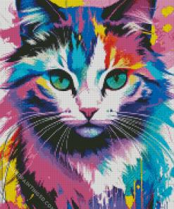 Colourful Cat Diamond Painting