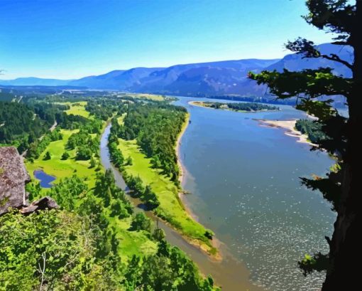 Columbia Gorge Diamond Painting