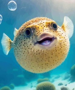 Cute Pufferfish Diamond Painting