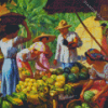 Fruit Seller Diamond Painting