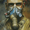 Gas Mask Man Diamond Painting