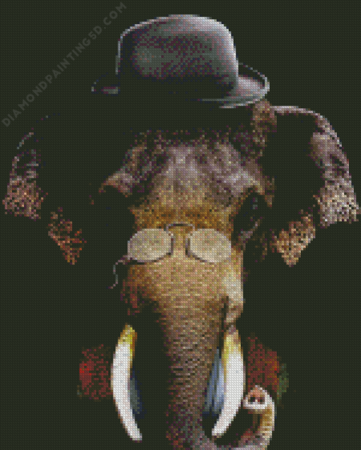 Gentleman Elephant Diamond Painting