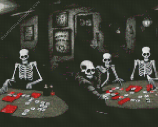 Horror Playing Poker Diamond Painting