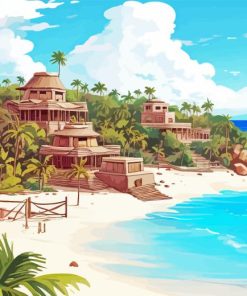 Illustration Tulum Diamond Painting