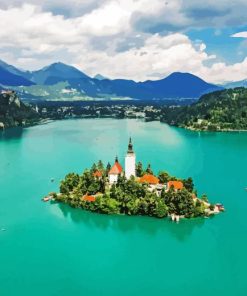 Lake Bled Diamond Painting