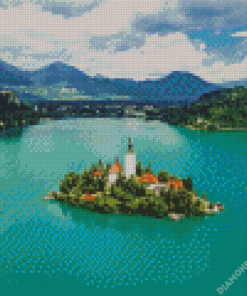 Lake Bled Diamond Painting