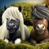 Little Shetland Ponies Diamond Painting